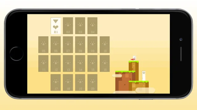 Puurfect Leap: the level select screen with 20 levels.