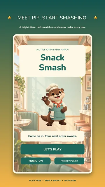 Snack Smash: Pip welcomes you to the diner.